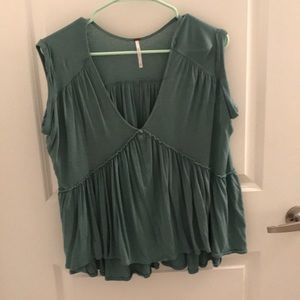 Free People ruffle top